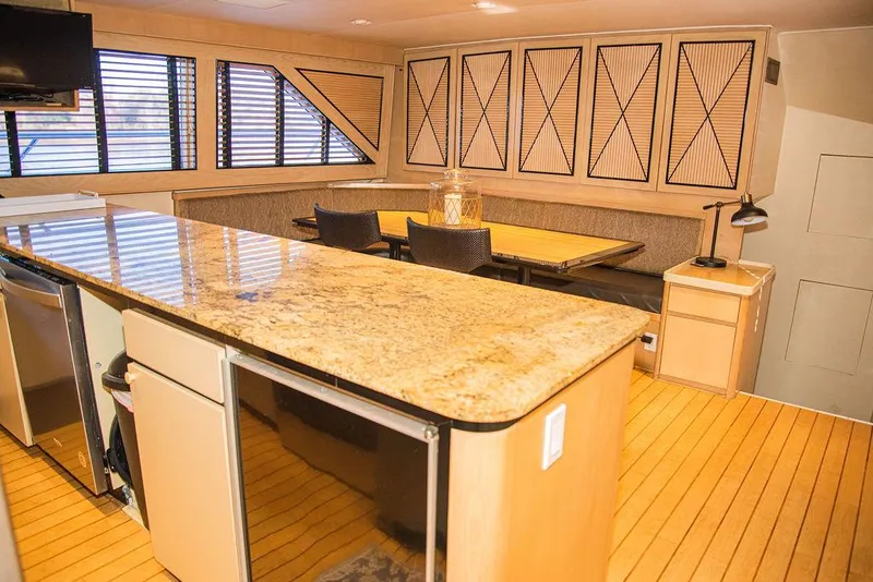 Slide: The Image of Interior of 1989 Broward 85 Raised Pilothouse yacht. - 45