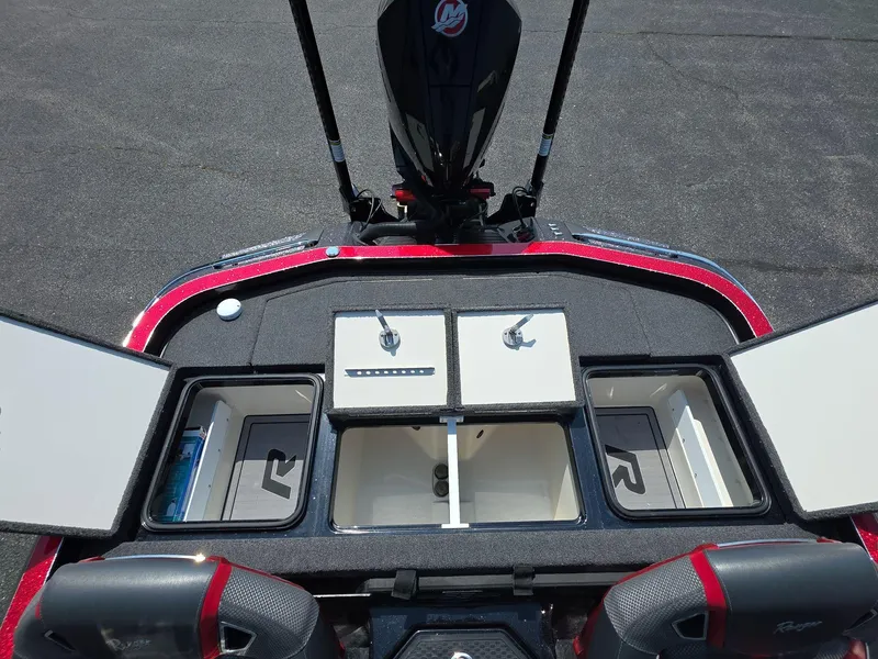 Slide: The Image of 2023 Ranger Z520R 55th Anniversary Limited Edition boat storage compartments and seating. - 14