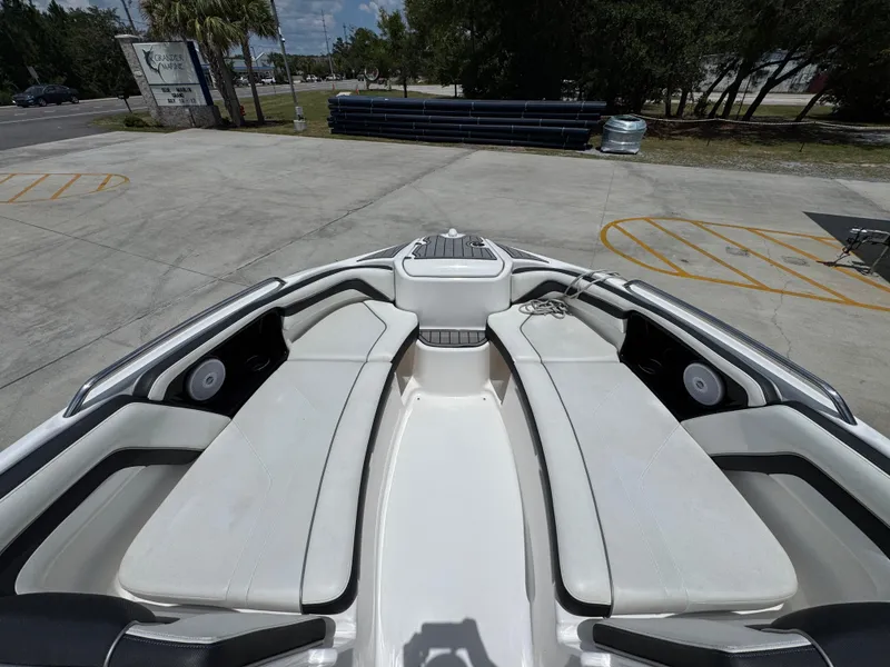 Slide: The Image of 2015 Yamaha Boats AR240 HO interior with spacious seating and modern design. - 20
