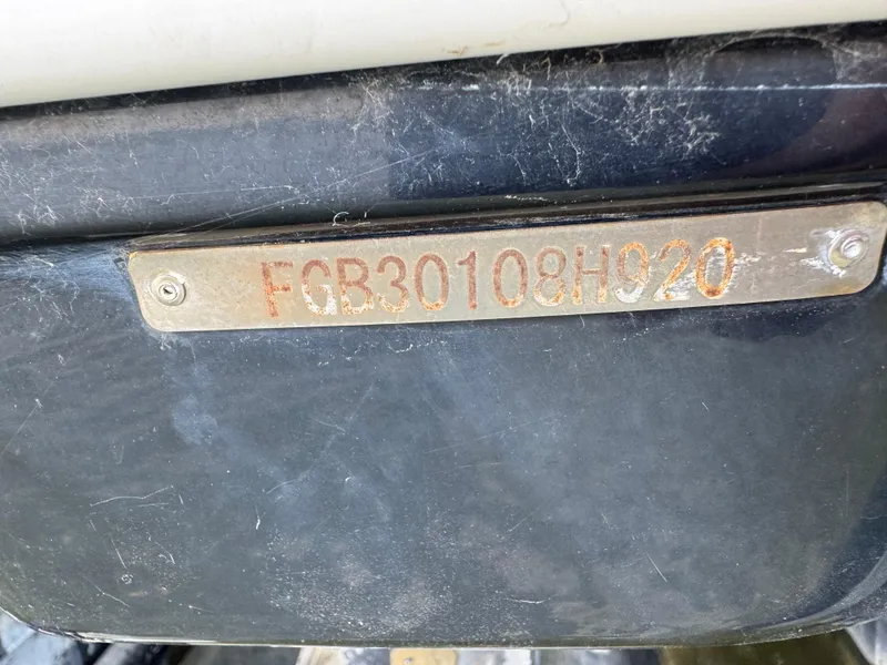 Slide: The Image of Hull identification number on a 2020 Chaparral 317 SSX boat. - 37