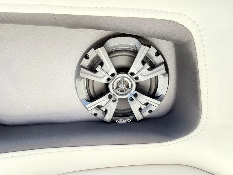 Slide: The Image of Speaker in 2018 Monterey 218 Super Sport boat interior. - 14