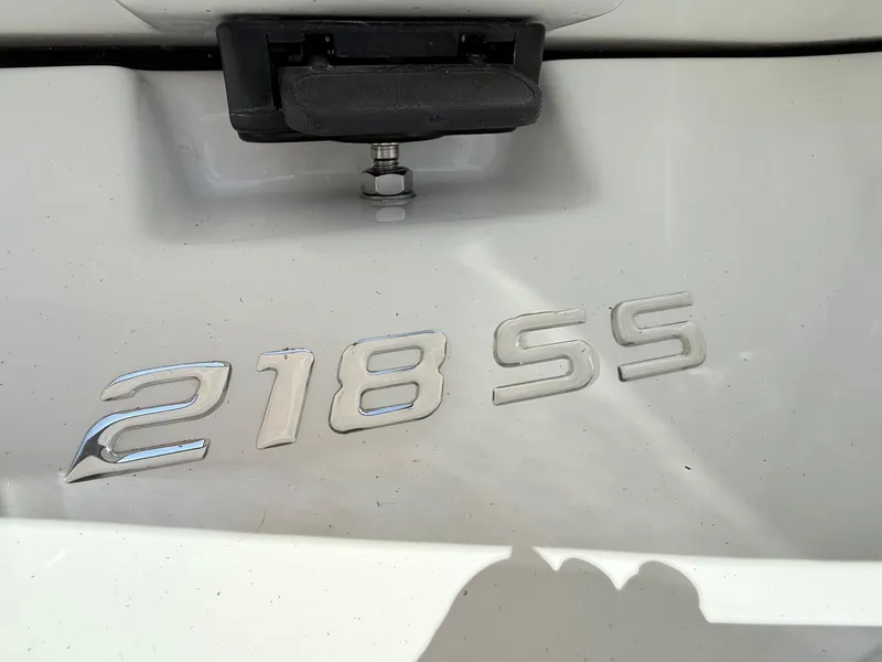 Slide: The Image of Close-up of 2018 Monterey 218 Super Sport emblem on white surface. - 6