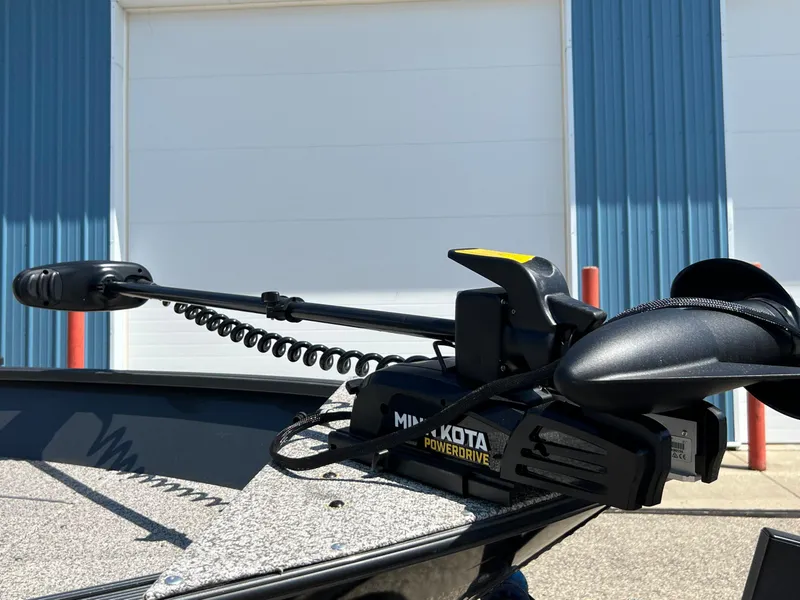 Slide: The Image of Minn Kota PowerDrive trolling motor on 2021 MirroCraft 145 Side Console boat. - 14