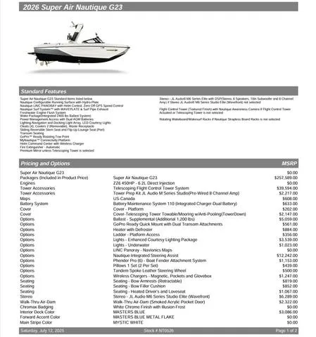 Slide: The Image of Nautique Super Air Nautique G23 2026 - 7
