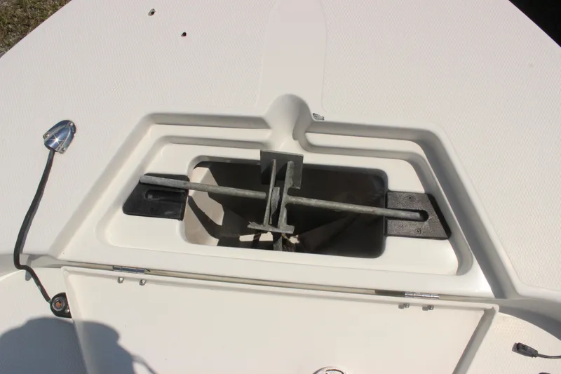 Slide: The Image of Anchor storage compartment on 2011 Ranger 2400 Bay Ranger boat. - 15