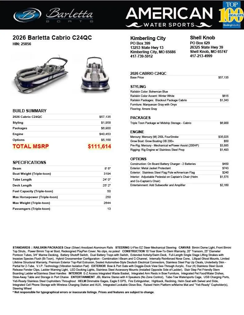 Slide: The Image of Barletta Cabrio 24QC 2026 - 14