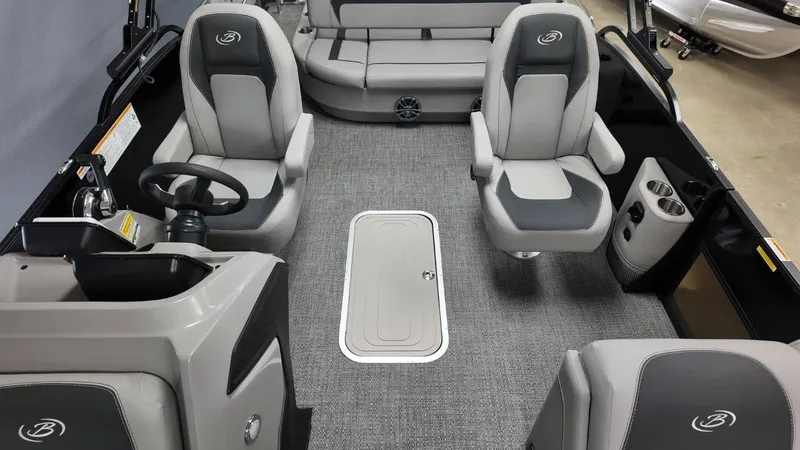 Slide: The Image of Interior of 2026 Barletta ARIA A22UC with gray seating. - 24