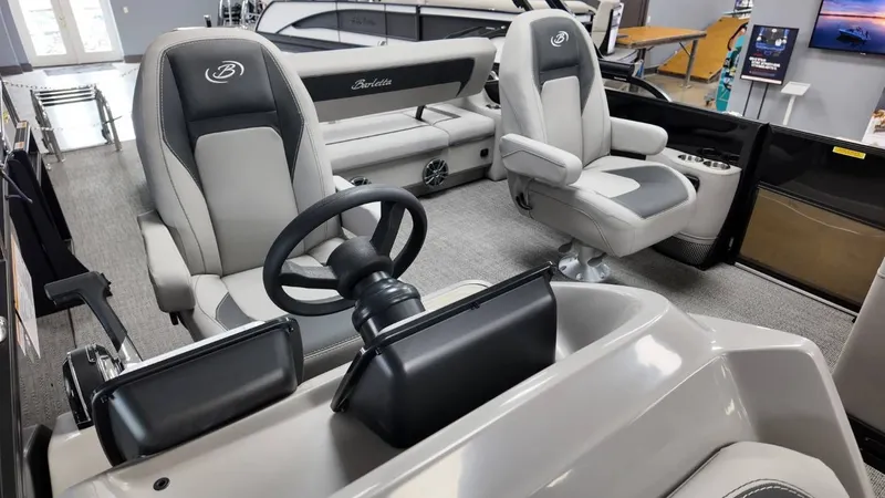 Slide: The Image of Interior of 2026 Barletta ARIA A22UC with luxurious seating. - 29