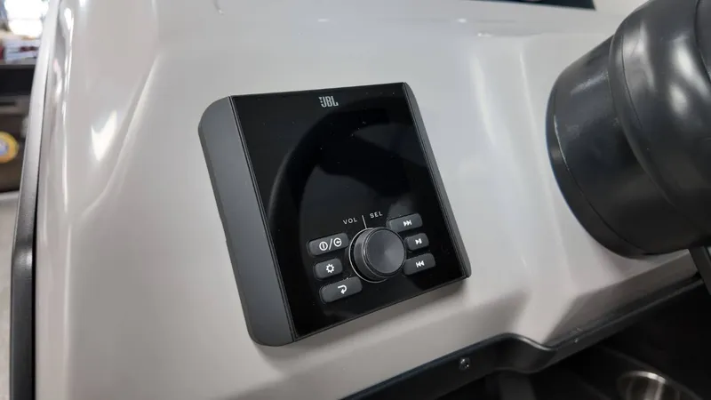Slide: The Image of JBL control panel in Barletta ARIA A22UC 2026 boat. - 30