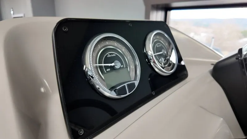 Slide: The Image of Dashboard of Barletta ARIA A22UC 2026 with gauges. - 31