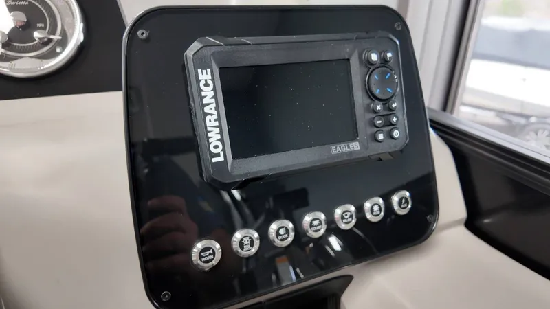 Slide: The Image of Lowrance display on Barletta ARIA A22UC 2026 dashboard. - 35