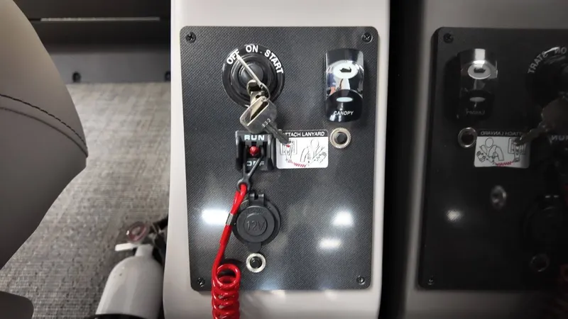 Slide: The Image of Ignition key and controls of Barletta ARIA A22UC 2026. - 39