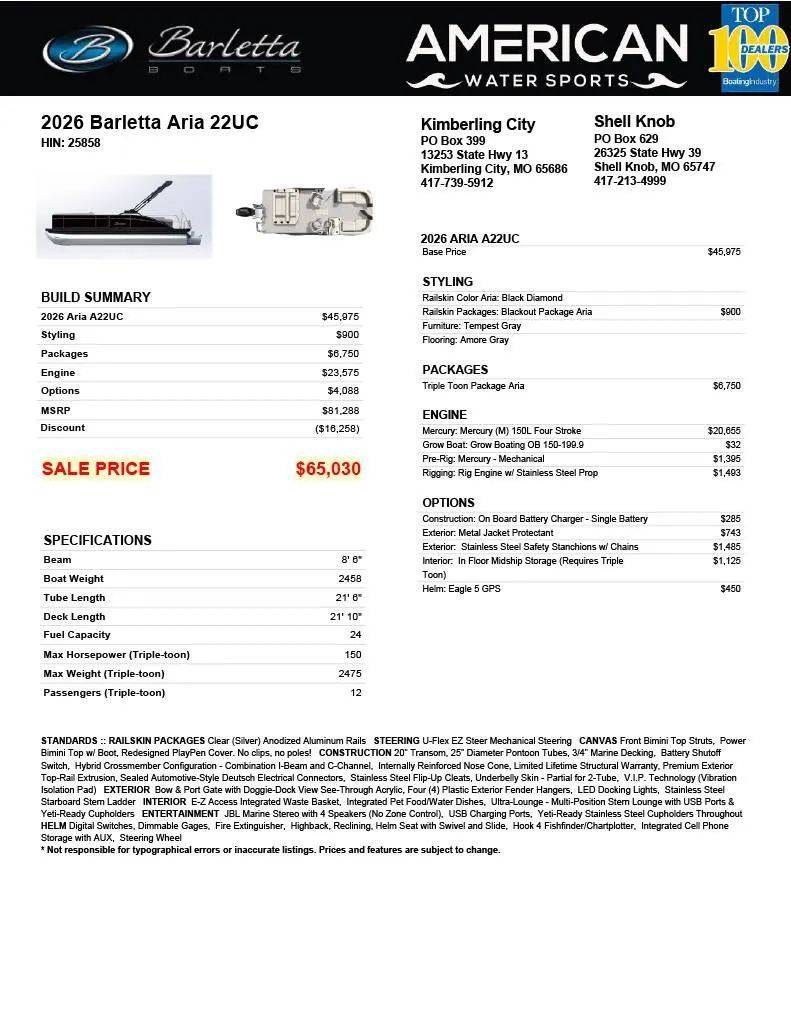 Slide: The Image of Barletta ARIA A22UC 2026 - 48