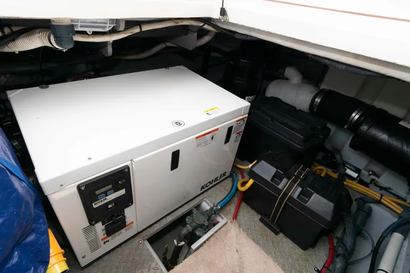Slide: The Image of Engine room of a 2006 Meridian 341 Sedan with Kohler generator. - 25