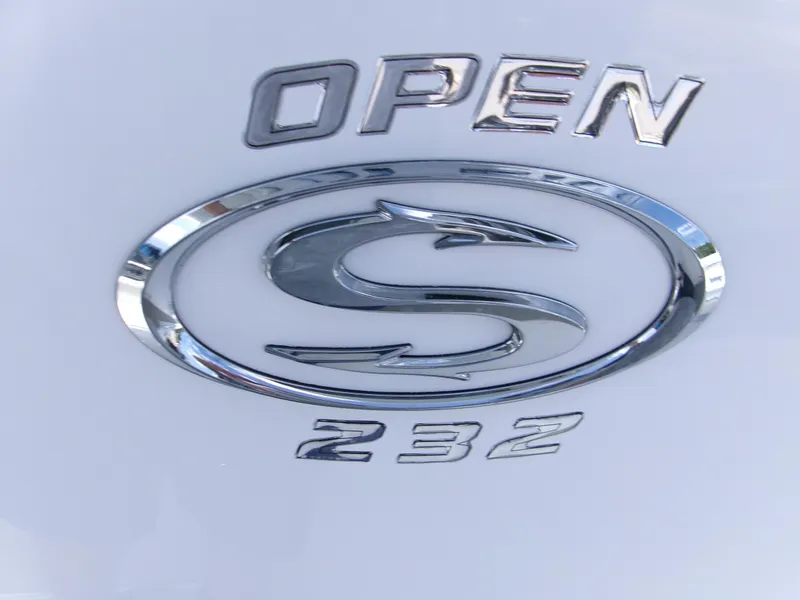 Slide: The Image of 2026 Sportsman Open 232 Center Console logo on white background. - 17