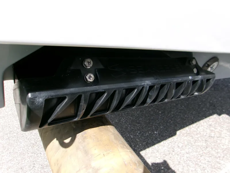 Slide: The Image of Close-up of Seakeeper component on 2026 Sportsman Open 232 Center Console boat. - 6