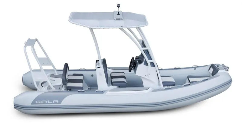 Slide: The Image of Gala V500 inflatable boat, 2026 model, featuring sleek design and modern seating. - 15
