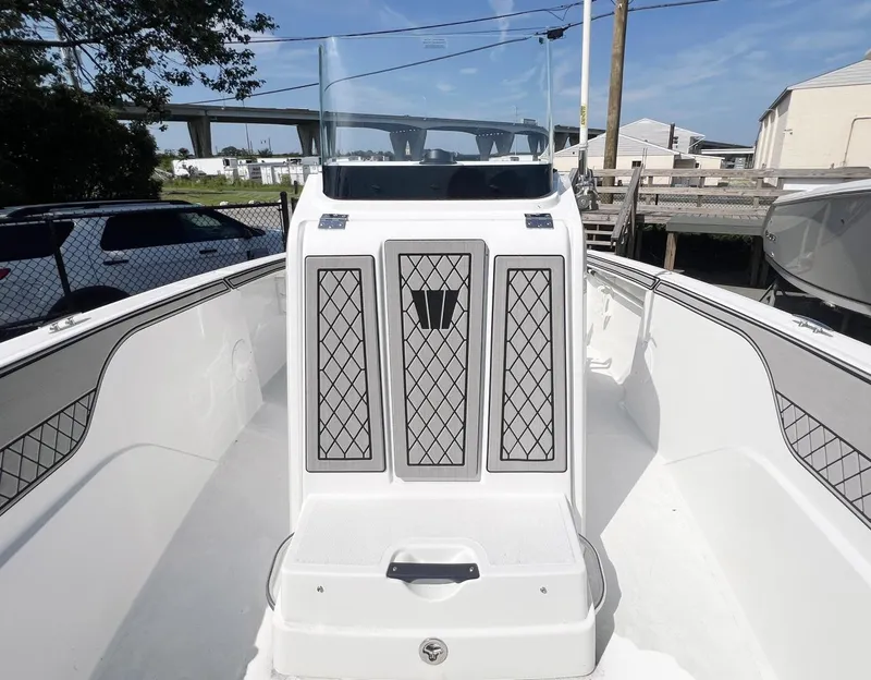 Slide: The Image of 2020 Wellcraft 182 Fishmaster boat interior with sleek design and modern console. - 20