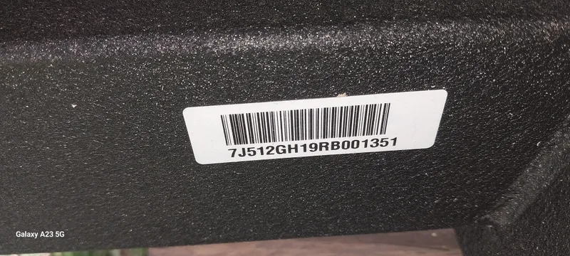 Slide: The Image of Barcode and serial number on 2024 Ranger RT178C boat component. - 42