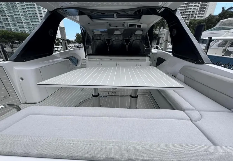 Slide: The Image of Outdoor kitchen area on 2022 Azimut Verve 42 yacht with grill and stove. - 12