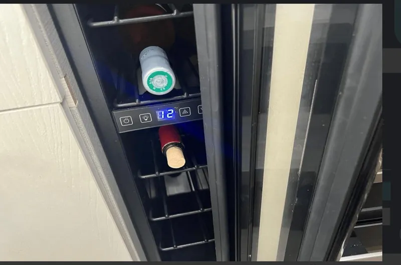 Slide: The Image of Modern Miele oven in 2022 Azimut Verve 42 yacht kitchen. - 21