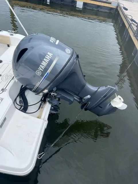 Slide: The Image of 2016 Sea Fox 186 Commander with Yamaha outboard motor at dock. - 4