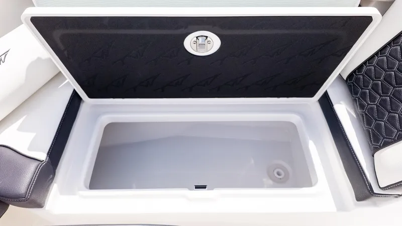 Slide: The Image of 2026 Tidewater 302CC boat interior with Yamaha engines, featuring spacious deck and seating. - 3