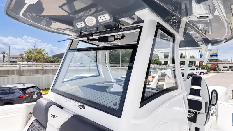 Slide: The Image of 2026 Tidewater 302CC boat interior with modern design and advanced features. - 8