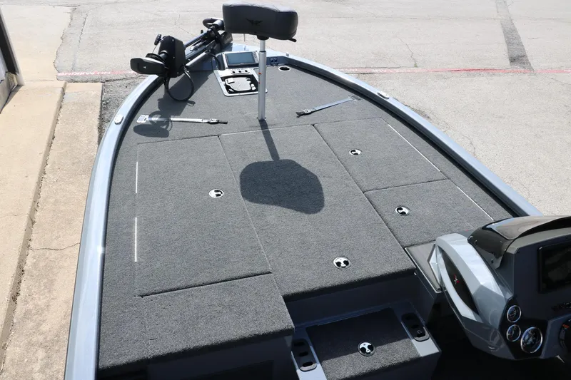 Slide: The Image of 2025 Vexus AVX1980 boat deck with seating and storage compartments. - 15