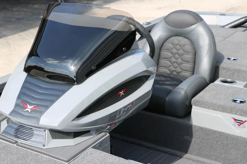 Slide: The Image of 2025 Vexus AVX1980 boat interior with sleek design and comfortable seating. - 24