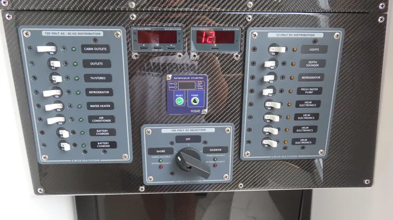 Slide: The Image of Electrical control panel with switches and digital display, MTI 50v, 2022 model. - 14