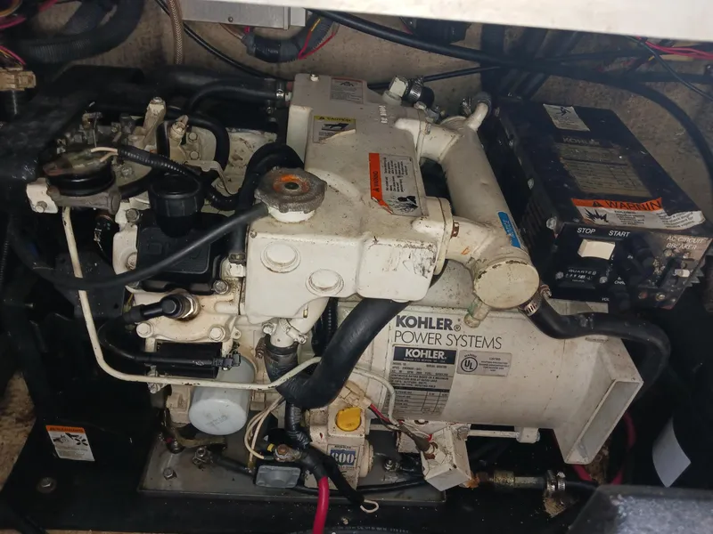 Slide: The Image of Engine compartment of a 2004 Regal 2760 Commodore with Kohler power system. - 20