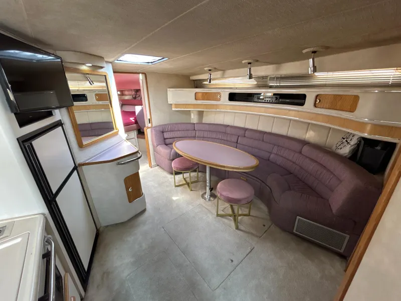 Slide: The Image of Kitchen sink on a 1993 Sea Ray 440 Sundancer boat. - 45