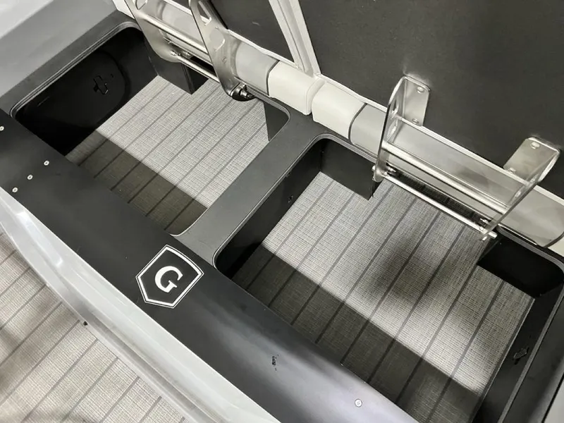 Slide: The Image of 2025 Godfrey AquaPatio 235 SFLC iMPACT boat interior, featuring sleek design and durable materials. - 28