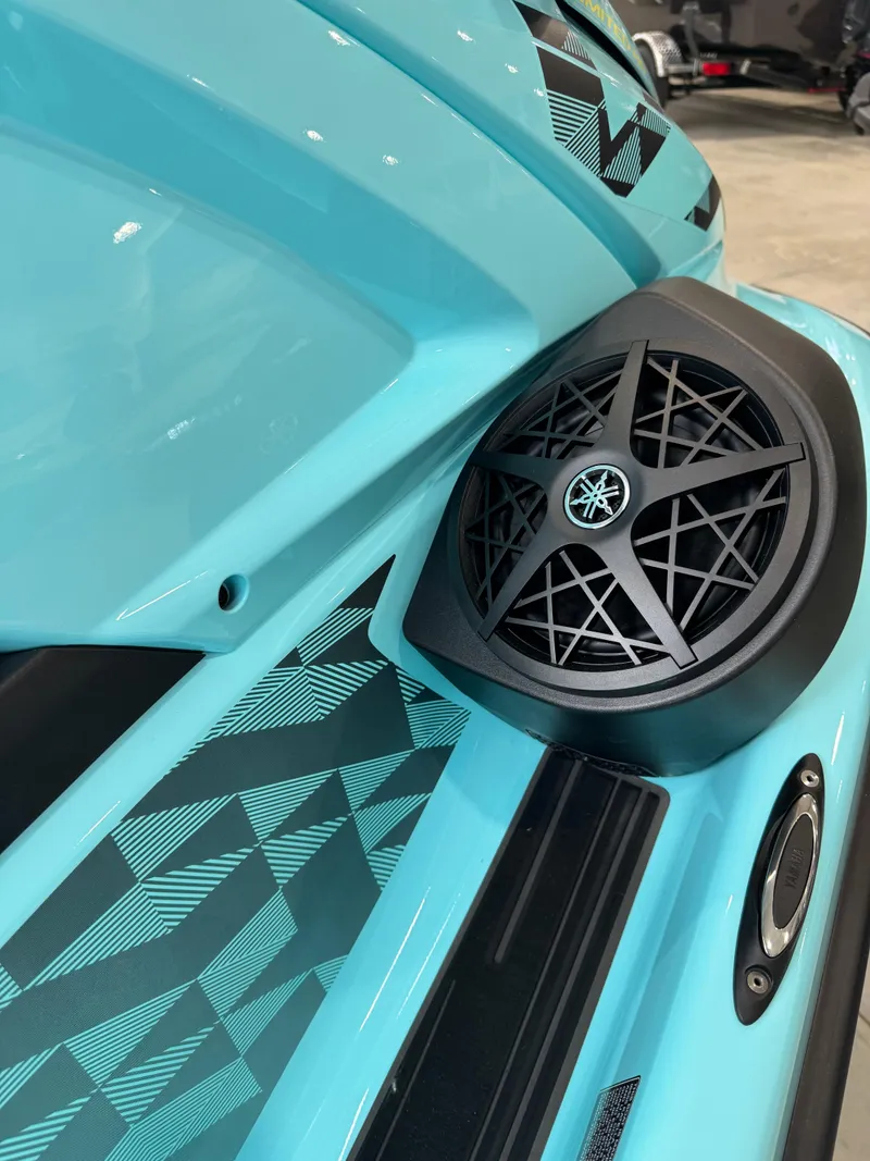 Slide: The Image of 2025 Yamaha WaveRunner VX Limited HO with sleek design and integrated speaker system. - 18