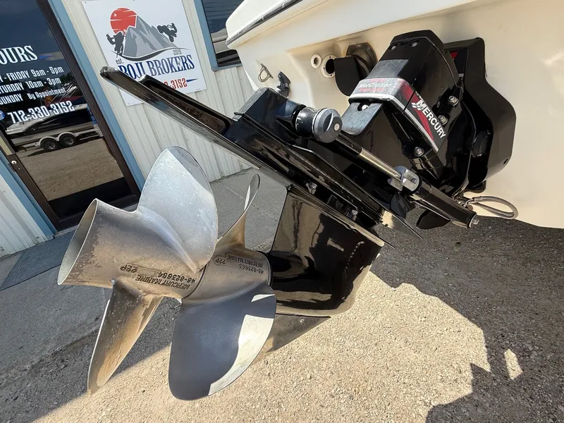 Slide: The Image of 2001 Formula F-260 boat with Mercury outdrive and stainless steel propeller. - 7