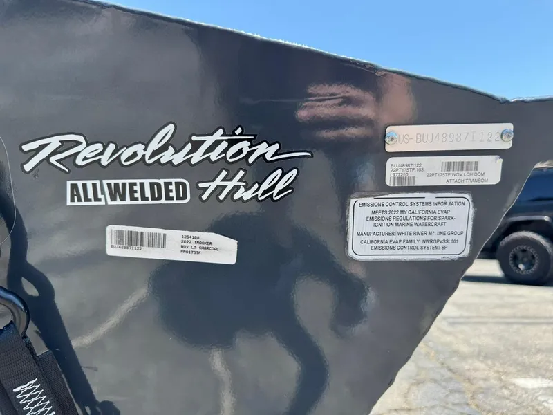 Slide: The Image of 2022 Tracker Pro Team 175 TF boat with Revolution all-welded hull label. - 27