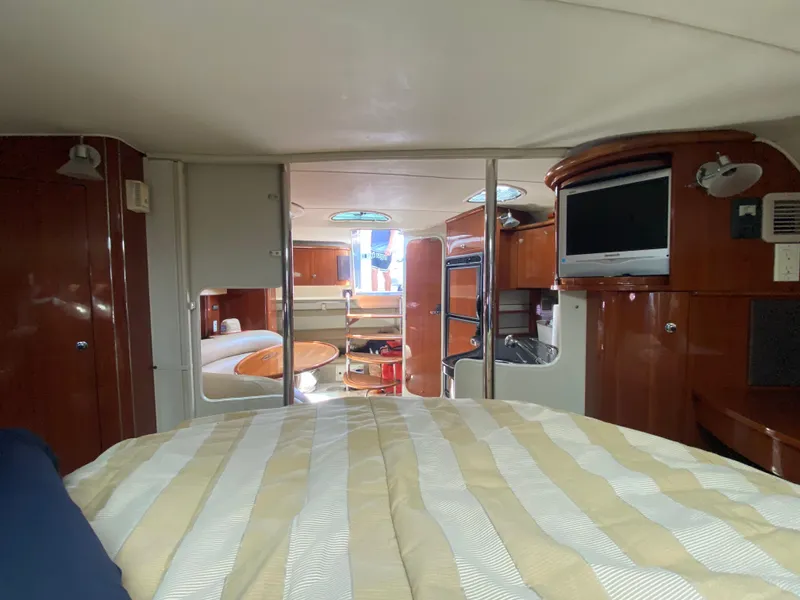 Slide: The Image of Interior of 2006 Doral 365 yacht with cozy cabin and modern amenities. - 40
