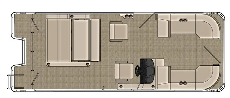 Slide: The Image of Bentley Pontoons Legacy 223 Swingback 3/4 Tube 2026 - 2