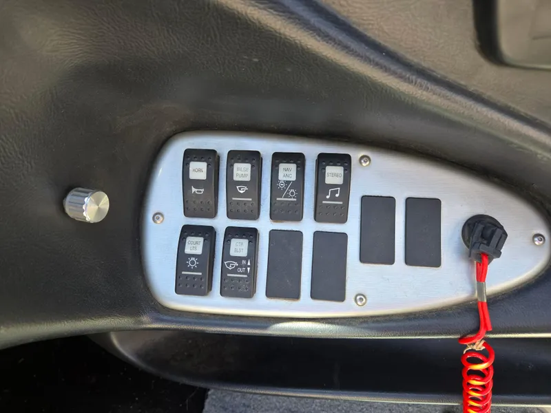 Slide: The Image of Control panel of a 2007 Centurion Air Warrior Elite V-Drive C4 boat. - 11