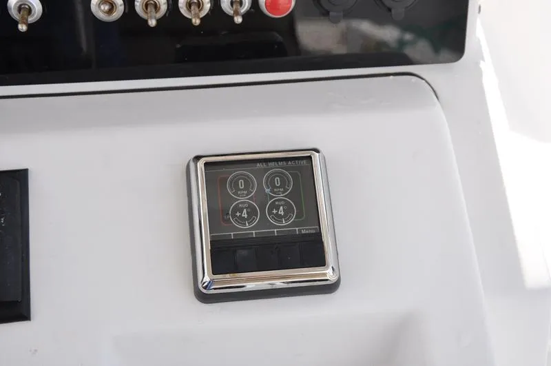 Slide: The Image of Control panel on 2017 Sportsman Open 282 Center Console boat dashboard. - 21