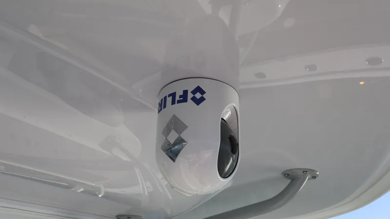 Slide: The Image of FLIR camera mounted on Freeman 47 boat, 2021 model. - 38