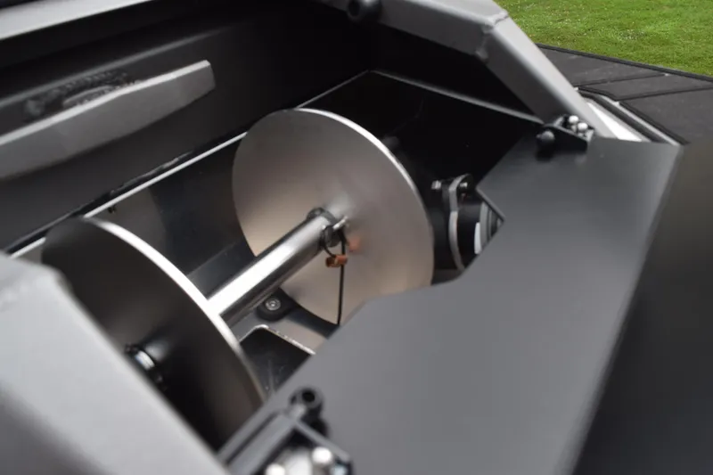 Slide: The Image of Close-up of 2026 Stabicraft 1850 Supercab Sportfish boat's mechanical component. - 5