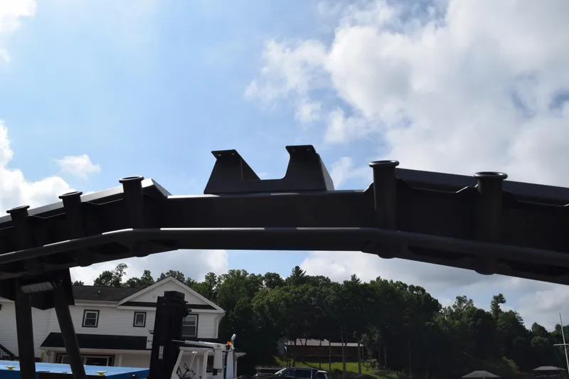 Slide: The Image of Stabicraft 2050 Treker Profish 2026 boat frame against a cloudy sky background. - 25