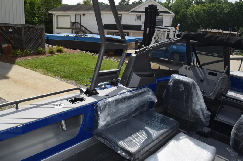 Slide: The Image of 2026 Stabicraft 2050 Treker Profish boat interior with protective seat covers. - 26