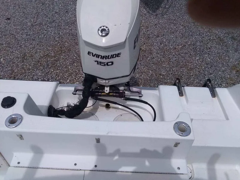 Slide: The Image of 2001 Mako 192 Center Console boat with Evinrude 150 outboard motor. - 5