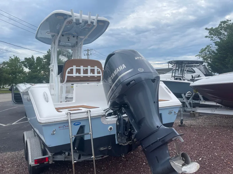 Slide: The Image of 2017 Tidewater 230 CC Adventure boat with Yamaha outboard motor on trailer. - 20