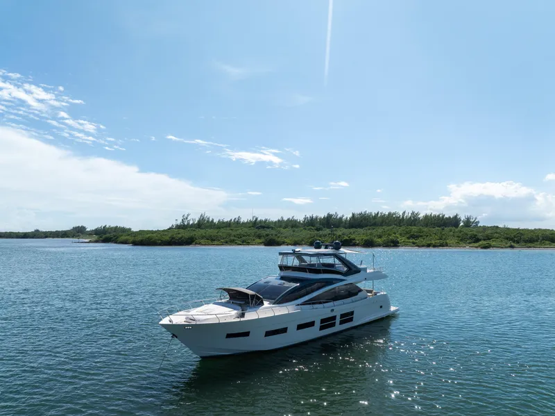 Slide: The Image of Luxury 2016 Astondoa 80 GLX yacht cruising on a sunny day. - 24