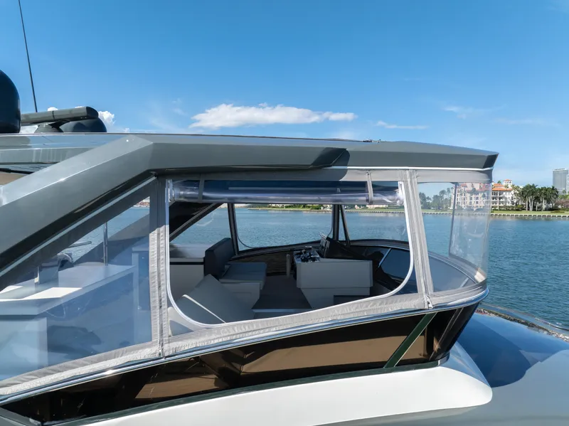 Slide: The Image of Astondoa 80 GLX 2016 yacht with sleek design, spacious interior, and scenic waterfront view. - 27