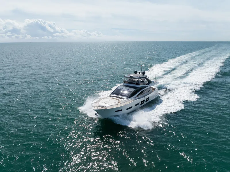Slide: The Image of Luxury Astondoa 80 GLX yacht cruising on open sea, 2016 model. - 4